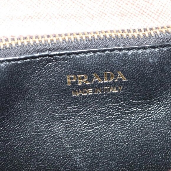 PRADA Chain Shoulder Bag Leather Pink Gold Auth 127990 - Picture 10 of 16